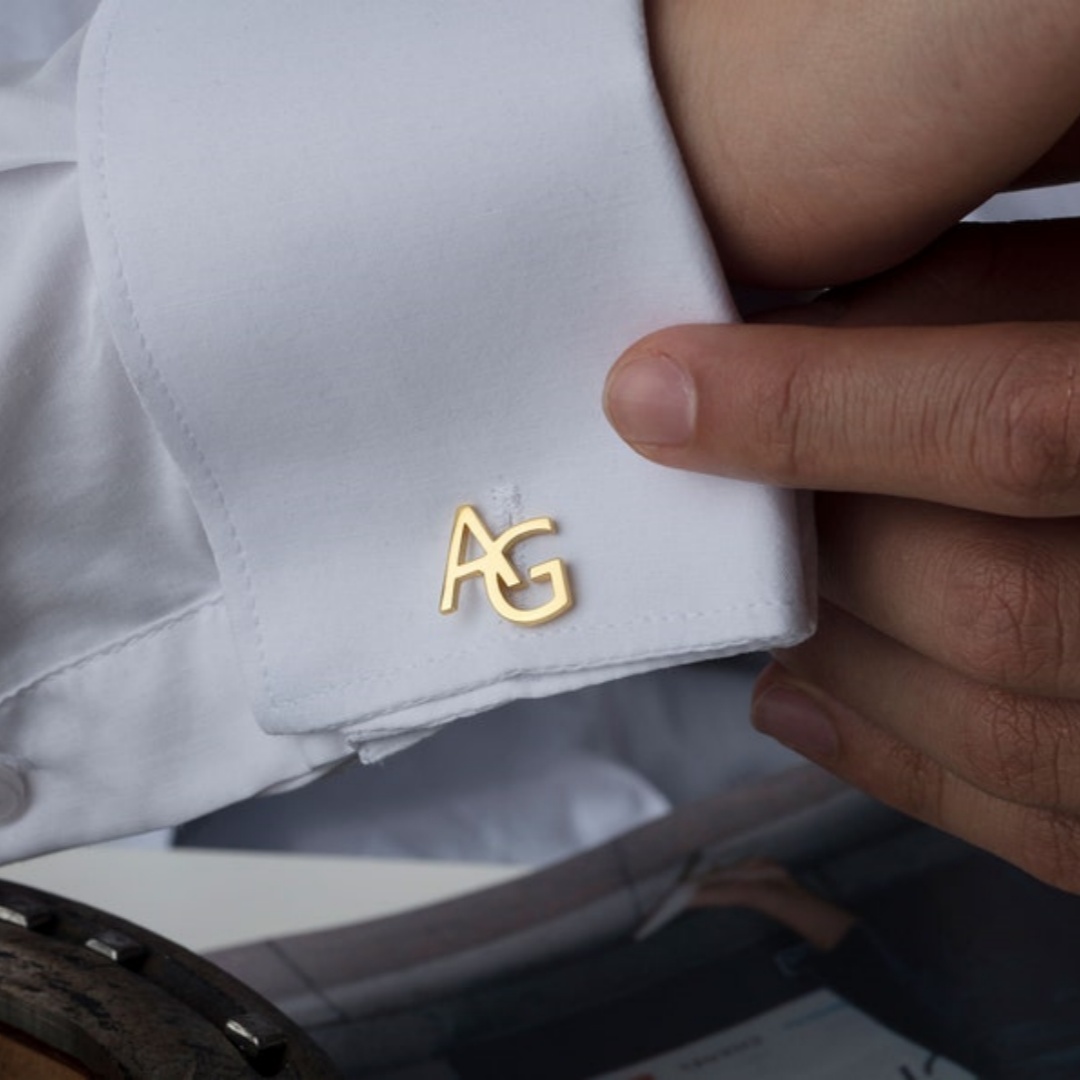 Tie Clip Silver - カスタムネームカフスボタン男性用ステンレス鋼パーソナライズ文字ボタンシャツジュエリー新郎ベストマン結婚式ギフト