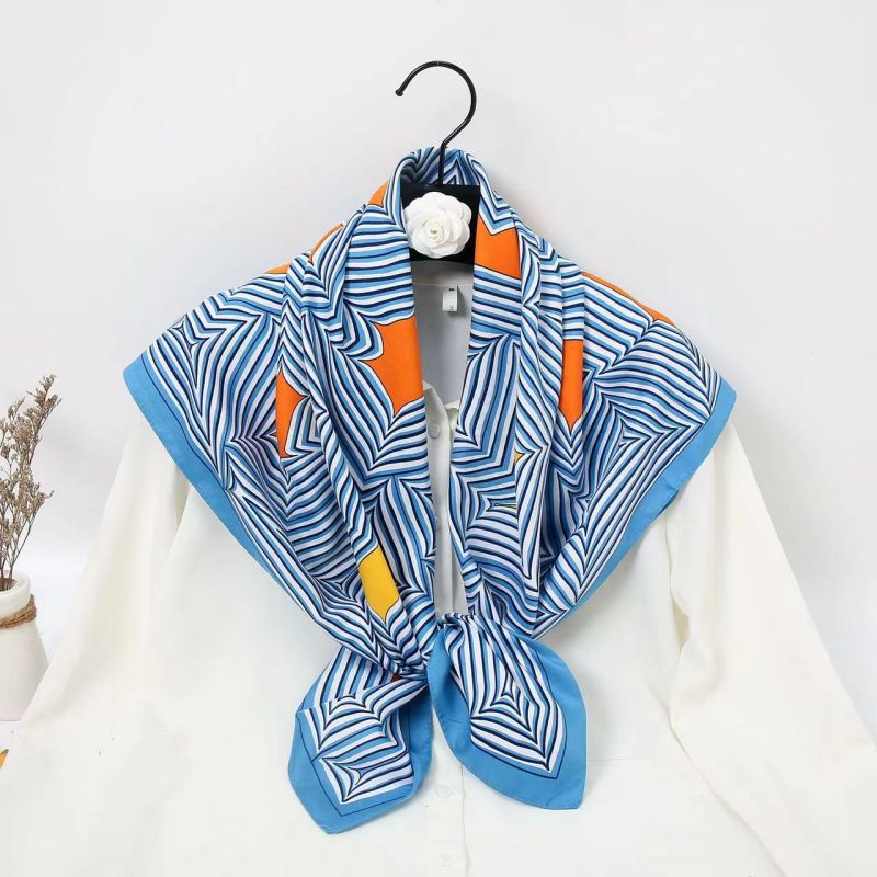 90 センチメートル正方形スカーフ高品質バンダナ女性高級ツイ - Scarf Silk Square のレビューと価格
