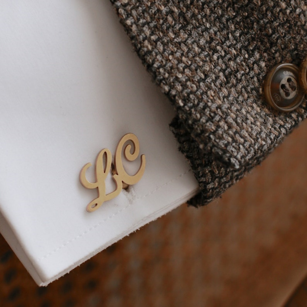 カスタムネームカフスボタン男性用ステンレス鋼パーソナライズ文 - Tie Clip Silver のレビューと価格