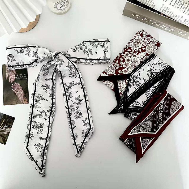 高級ファッション女性用スキニーシルクスカーフ、ロングヘアスト - Silk Neck Scarf のレビューと価格
