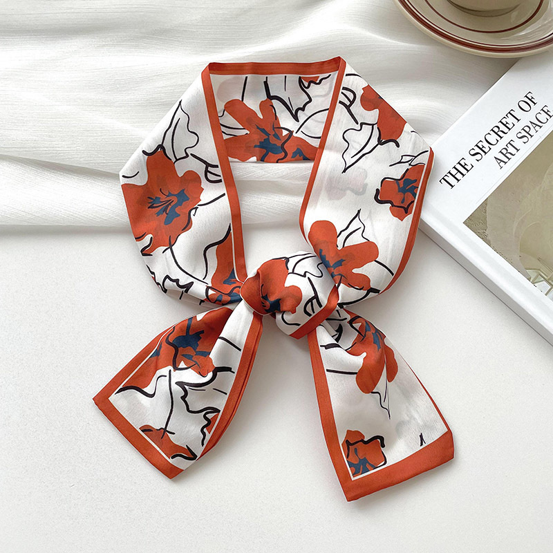 新しい高級ブランドモデル小さなシルクスカーフ女性ヘアバンドバ - Face Scarf Mask のレビューと価格